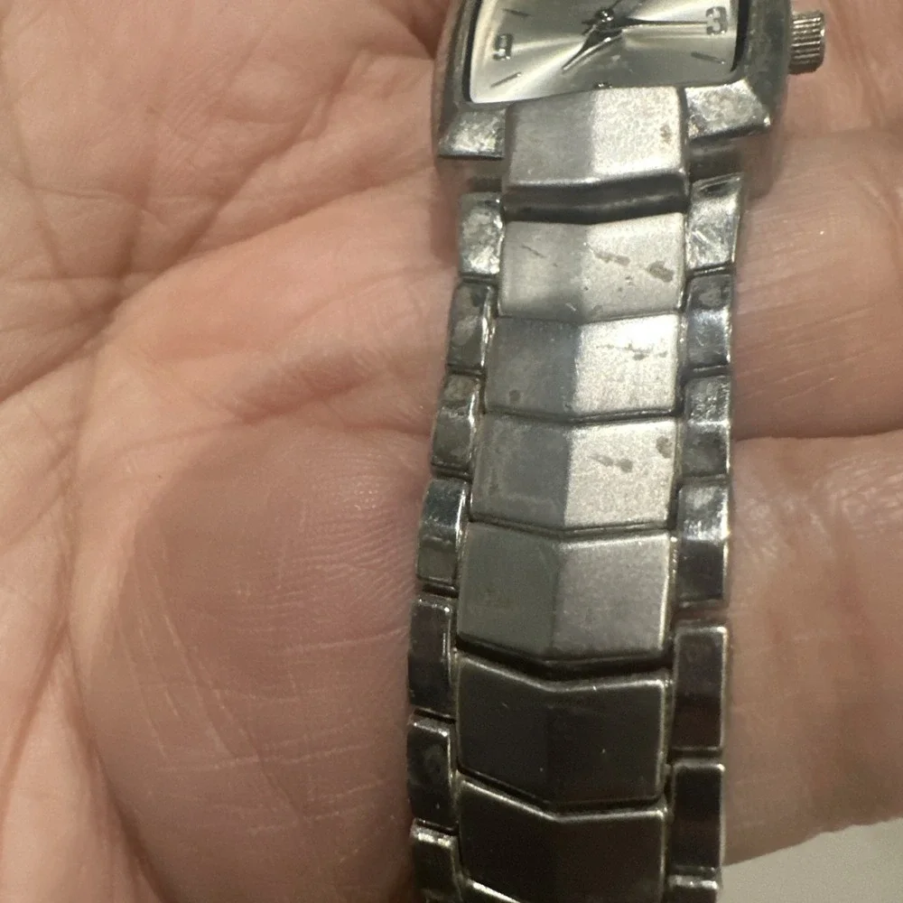 Vintage‎ Working Tropicana Express Silver Ladies Watch New Battery 21mm Fit 7.5